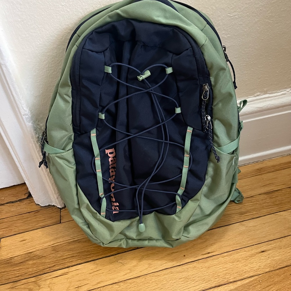 Patagonia Two-Tone Green and Blue Backpack